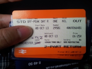 I have a rail card which means I don't have to buy a separate tram ticket, but what was even better was that the kind ticket master extended my ticket without any fee to cover all the tram stops in greater Manchester as well.